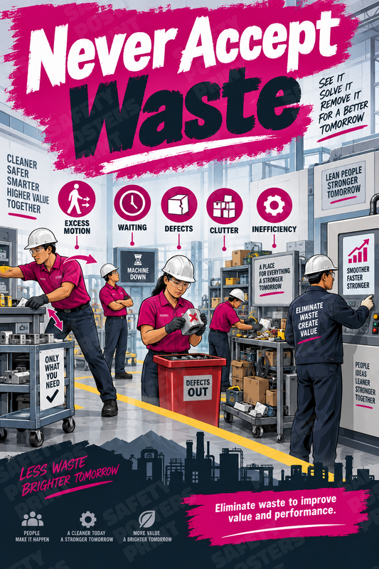 Lean manufacturing poster SMS-434