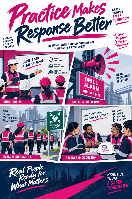 Practice Makes Response Better - Safety Poster - SMS-85