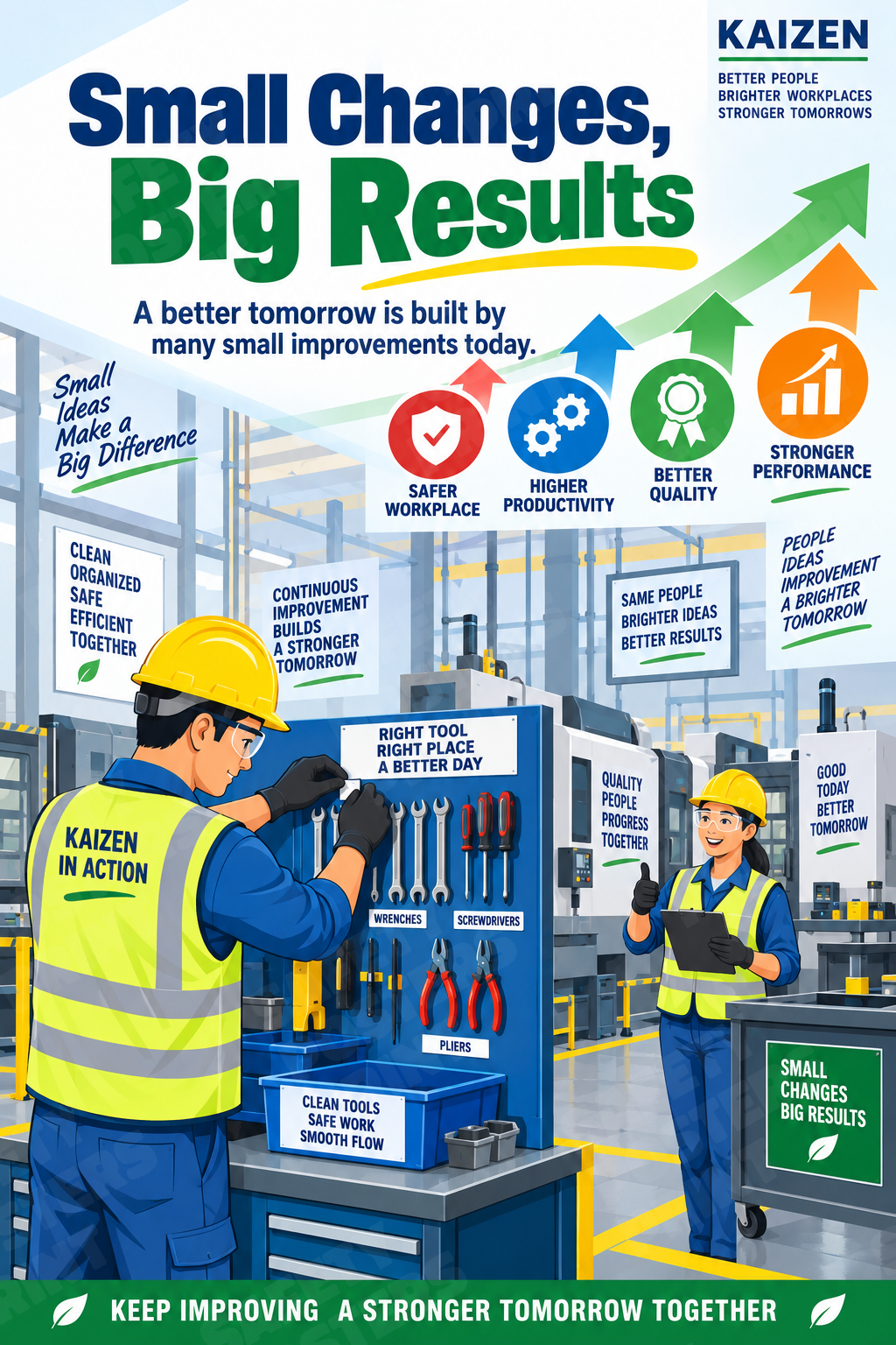 Small Changes, Big Results - Safety Poster - SMS-90