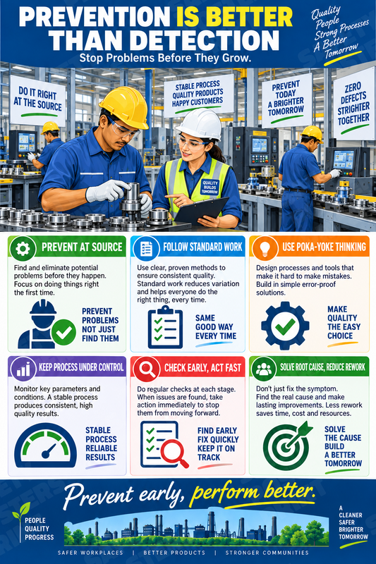Prevention Is Better Than Detection - Safety Poster - SMS-94