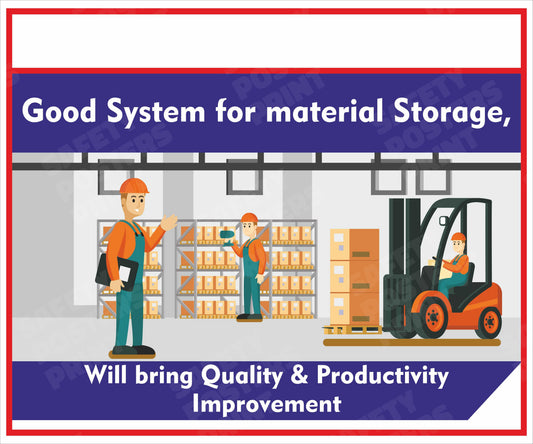 Organised Material Storage Improves Productivity